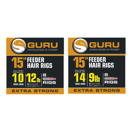 Guru 15" MWG Feeder Hair Rigs With Speedstops