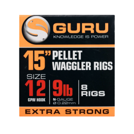 Guru 15" GPW Pellet Waggler Rigs With Bait Bands