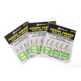 Korum Barbless Hook Hairs with Bait Bands