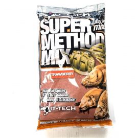 BAIT TECH Super Method Mix- Strawberry 2kg